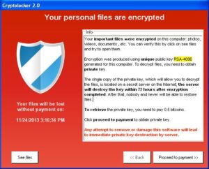 virus cryptolocker in azione